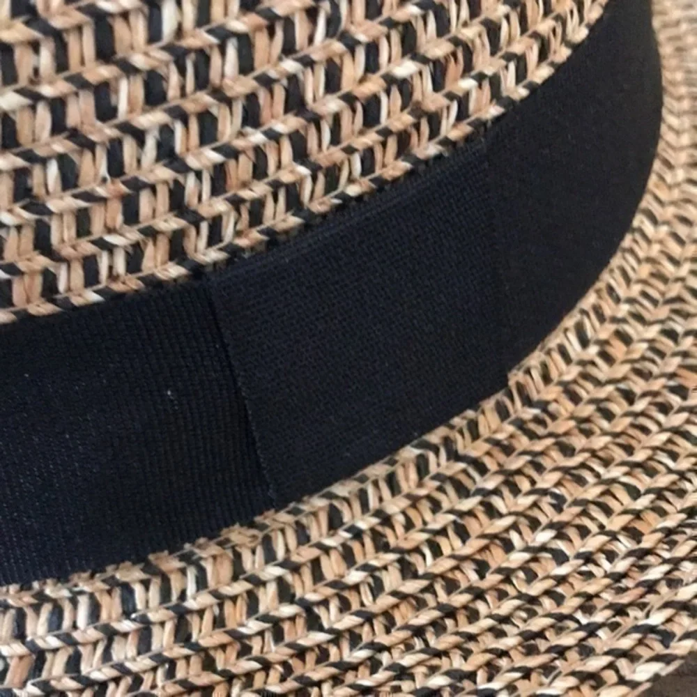 Hat Set White Black Brown Size aprox 20.7” paper/polyester Blend